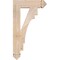 Ekena Millwork Merced Arts & Crafts Smooth Bracket, Douglas Fir, 3 1/2"W x 16"D x 28"H BKT04X16X28MRC03SDF - alternate 2